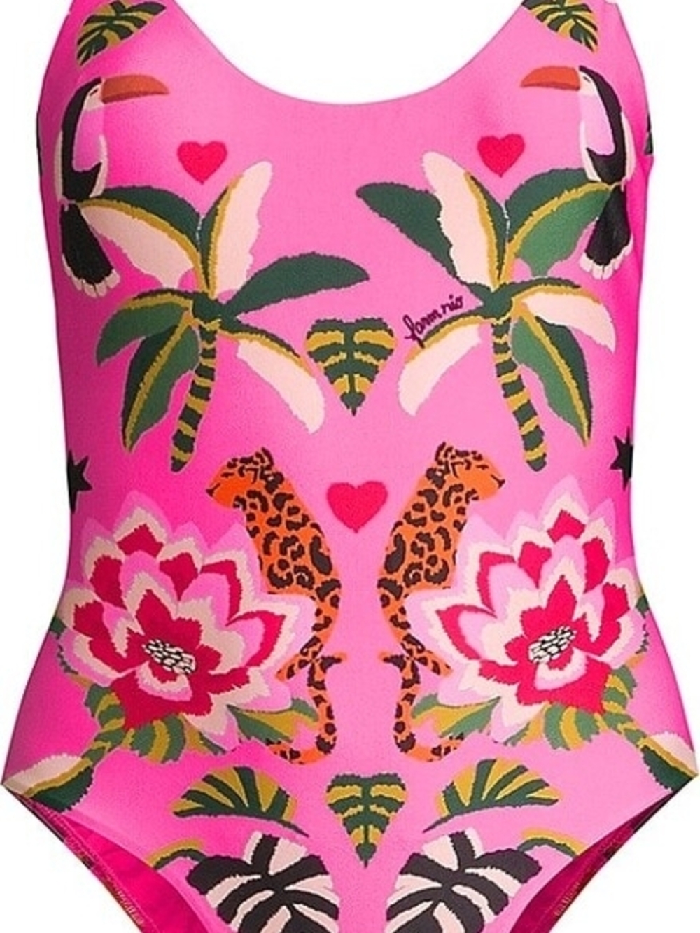 Farm Rio Leopard Forest One-Piece SwimsuitFarm Rio Leopard Forest One-Piece S